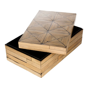  Modern European furniture - Natural Bamboo Garden Box Set (3) - www.oroa.com | Oroa.com