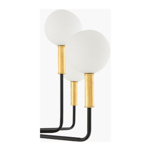   Modern European furniture - 10-Light White Glass Chandelier - www.oroa.com | Oroa.com