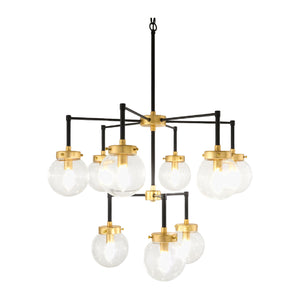   Modern European furniture - 9-Light Clear Glass Chandelier - www.oroa.com | Oroa.com