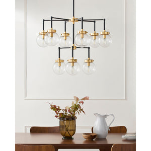   Modern European furniture - 9-Light Clear Glass Chandelier - www.oroa.com | Oroa.com