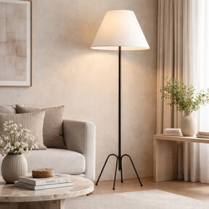   Modern European furniture - White Empire Shade Floor Lamp - www.oroa.com | Oroa.com
