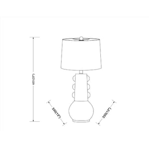   Modern European furniture -  Painted Base Table Lamp - www.oroa.com | Oroa.com