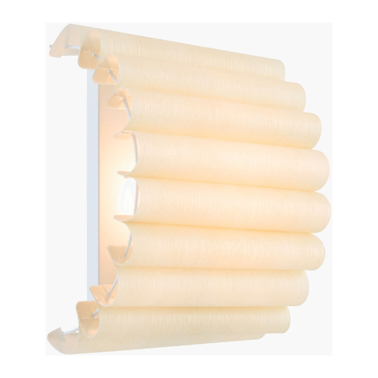   Modern European furniture -Scalloped Beige Linen Wall Lamp - www.oroa.com | Oroa.com