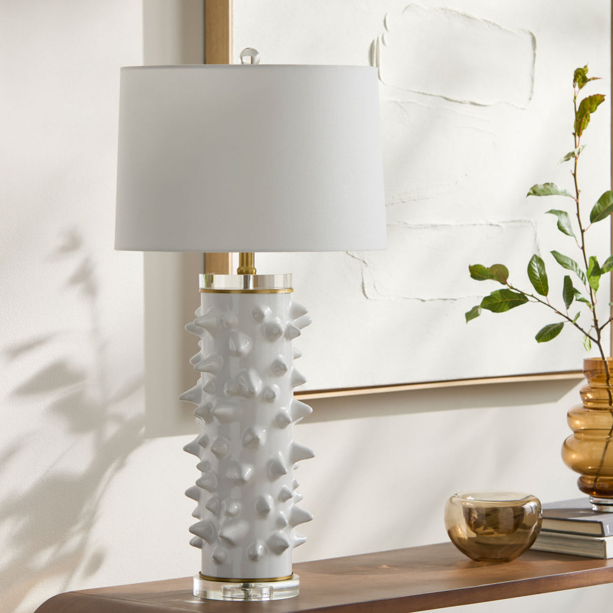   Modern European furniture - Spike Studded Ceramic Table Lamp - www.oroa.com | Oroa.com