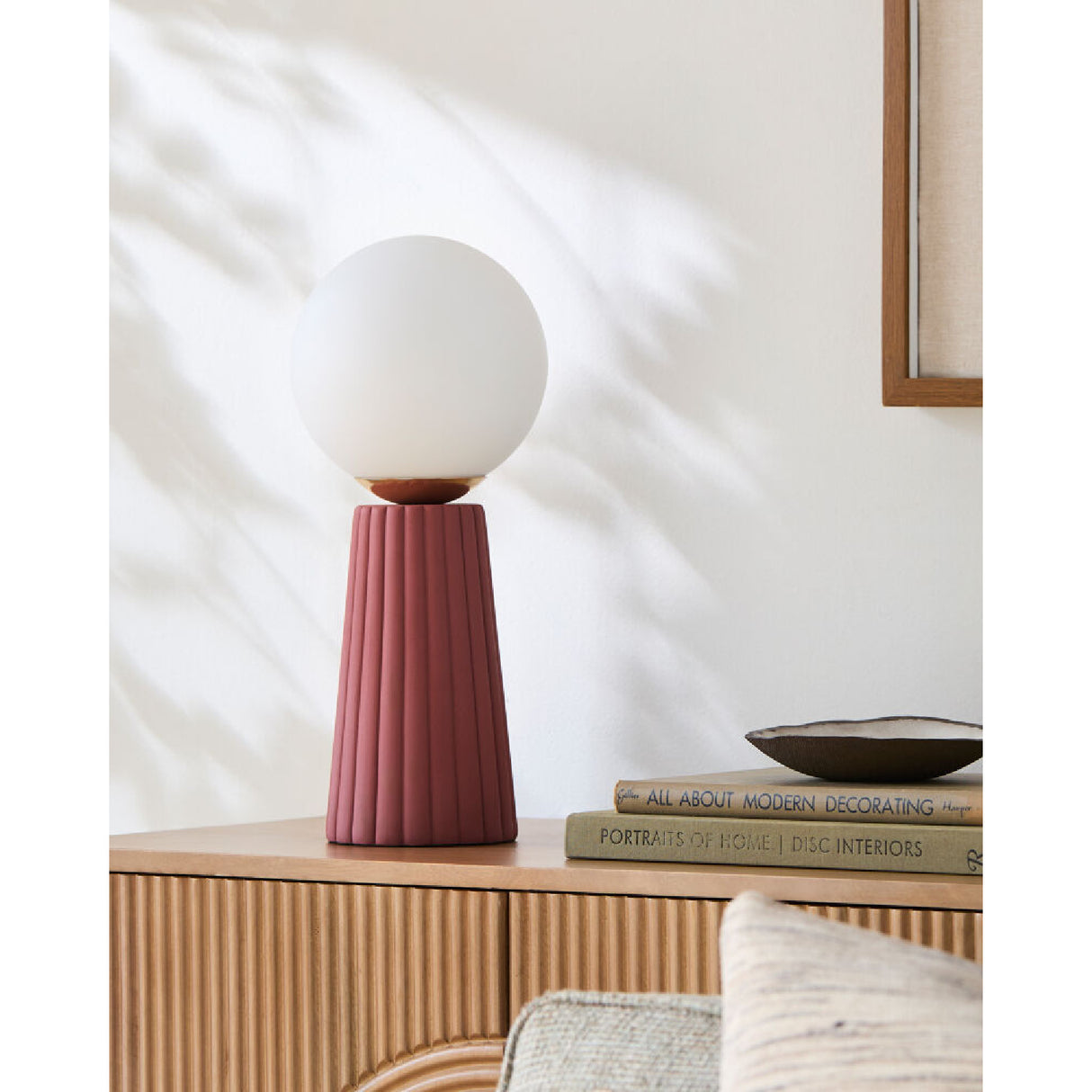   Modern European furniture - Fluted Ceramic Glass Table Lamp - www.oroa.com | Oroa.com
