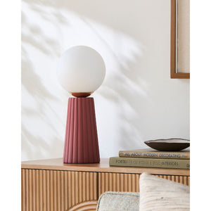   Modern European furniture - Fluted Ceramic Glass Table Lamp - www.oroa.com | Oroa.com