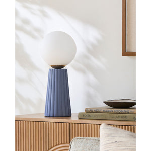  Modern European furniture - Fluted Ceramic Glass Table Lamp - www.oroa.com | Oroa.com