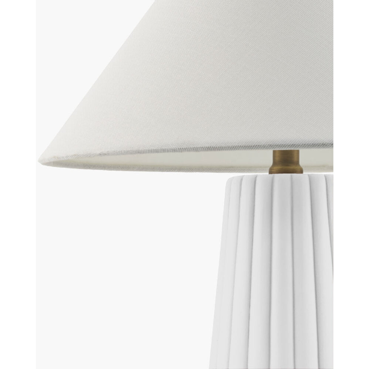   Modern European furniture - Fluted Ceramic Linen Table Lamp - www.oroa.com | Oroa.com