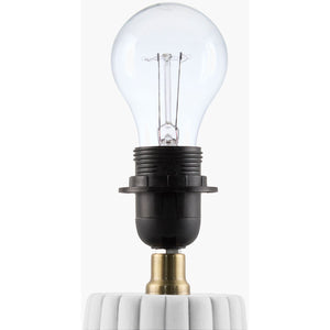  Modern European furniture - Fluted Ceramic Linen Table Lamp - www.oroa.com | Oroa.com