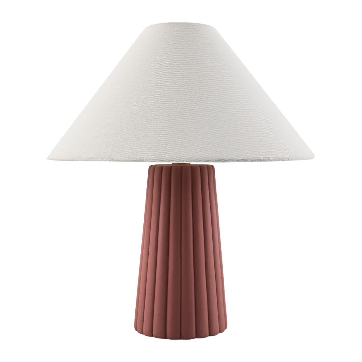   Modern European furniture - Fluted Ceramic Linen Table Lamp - www.oroa.com | Oroa.com