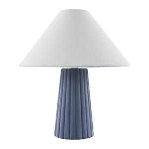   Modern European furniture - Fluted Ceramic Linen Table Lamp - www.oroa.com | Oroa.com