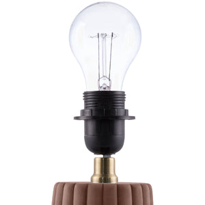   Modern European furniture - Fluted Ceramic Linen Table Lamp - www.oroa.com | Oroa.com