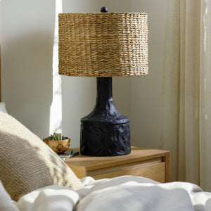   Modern European furniture - Tan Seagrass Accent Table Lamp - www.oroa.com | Oroa.com