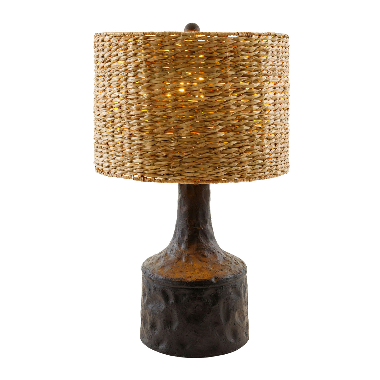   Modern European furniture - Tan Seagrass Accent Table Lamp - www.oroa.com | Oroa.com