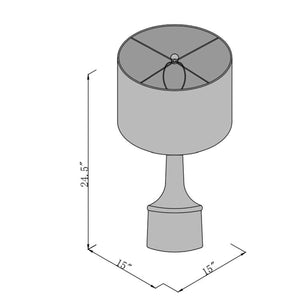   Modern European furniture - Tan Seagrass Accent Table Lamp - www.oroa.com | Oroa.com