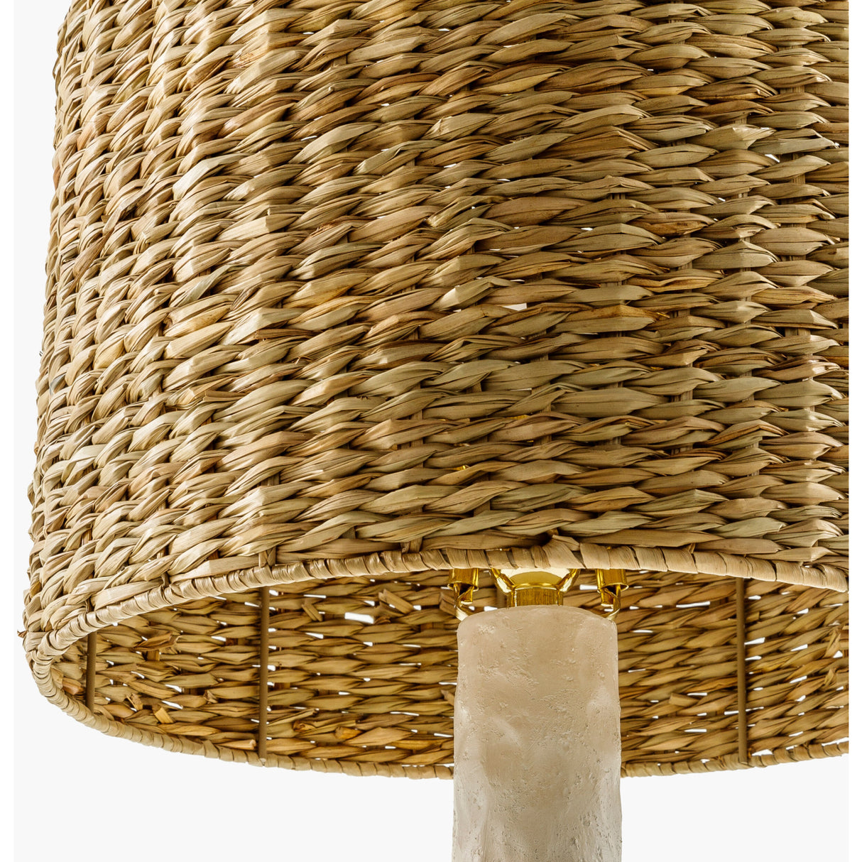   Modern European furniture - Tan Seagrass Accent Table Lamp - www.oroa.com | Oroa.com