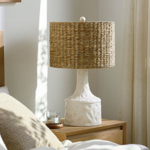   Modern European furniture - Tan Seagrass Accent Table Lamp - www.oroa.com | Oroa.com