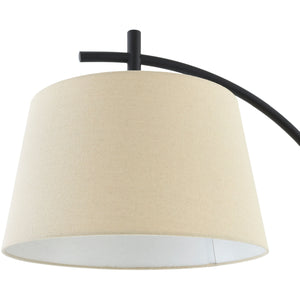   Modern European furniture - Linen Shade Sloped Floor Lamp - www.oroa.com | Oroa.com