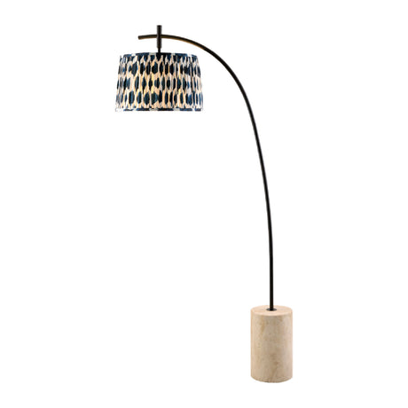   Modern European furniture - Patterned Blue Linen Floor Lamp - www.oroa.com | Oroa.com