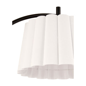   Modern European furniture - White Linen Scalloped Floor Lamp - www.oroa.com | Oroa.com