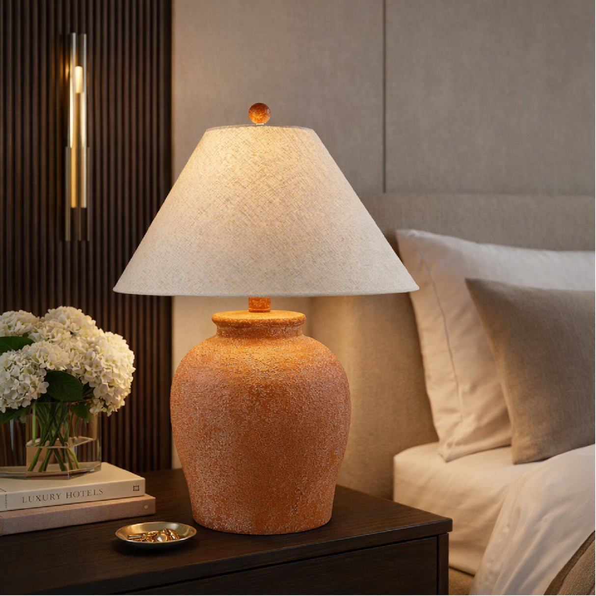   Modern European furniture - Red Ceramic Accent Table Lamp - www.oroa.com | Oroa.com