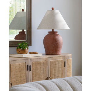   Modern European furniture - Red Ceramic Accent Table Lamp - www.oroa.com | Oroa.com