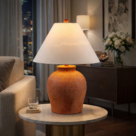   Modern European furniture - Red Ceramic Accent Table Lamp - www.oroa.com | Oroa.com
