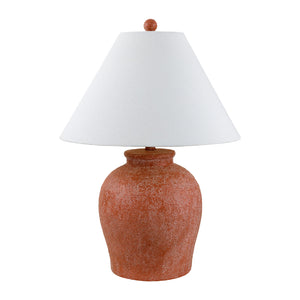   Modern European furniture - Red Ceramic Accent Table Lamp - www.oroa.com | Oroa.com