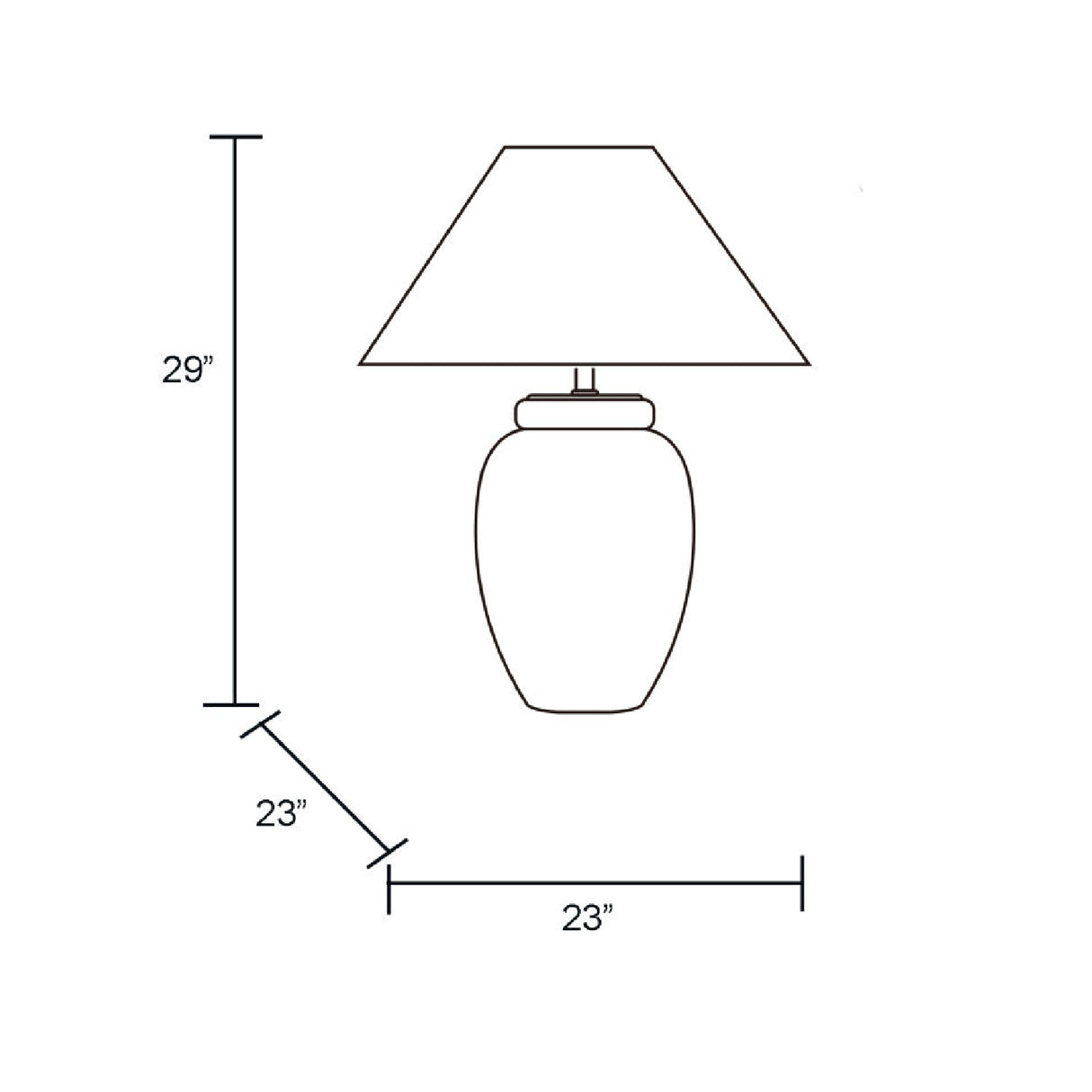   Modern European furniture - Beige Empire Shade Table Lamp - www.oroa.com | Oroa.com
