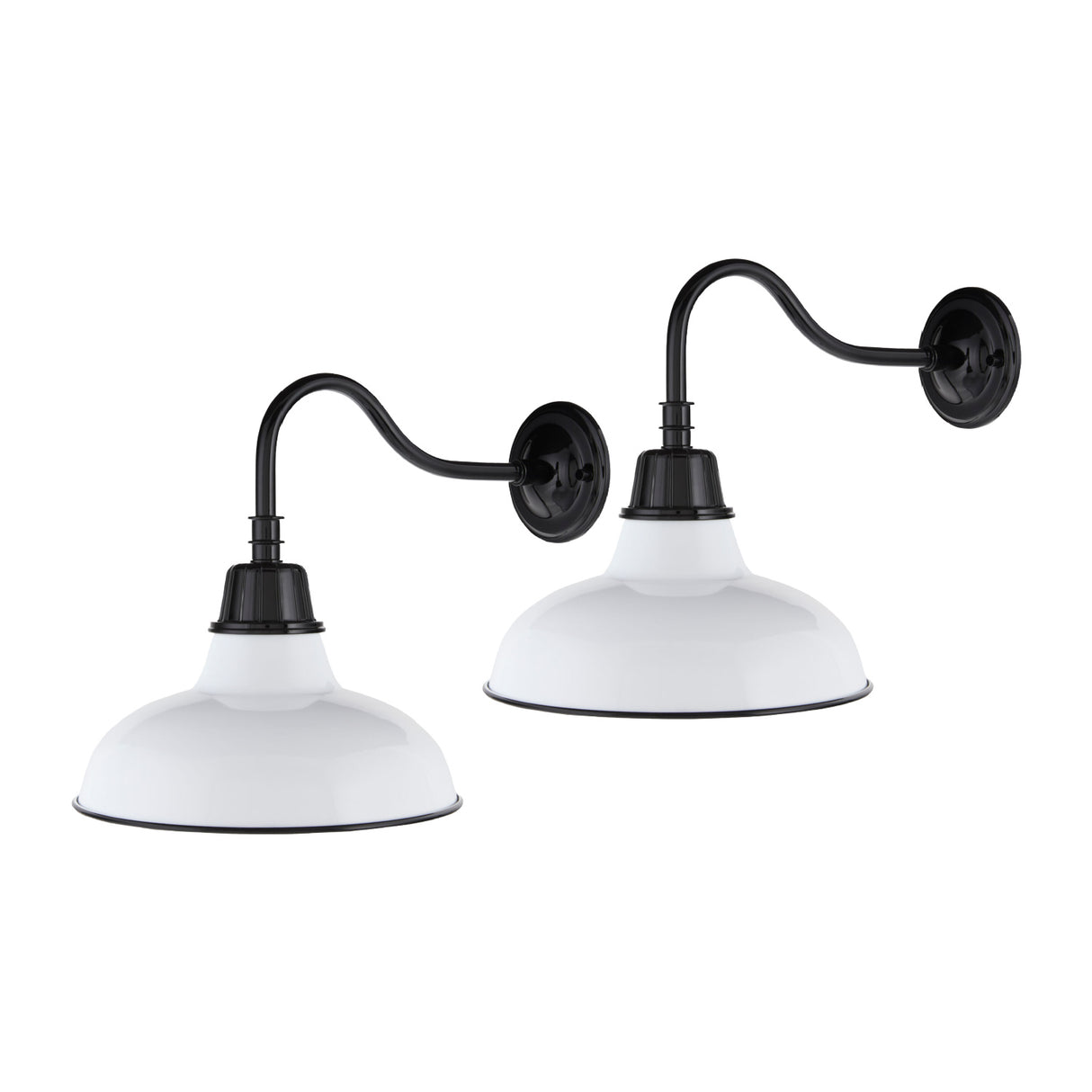   Modern European furniture -  Metal Shade Outdoor Wall Lamps (2) - www.oroa.com | Oroa.com