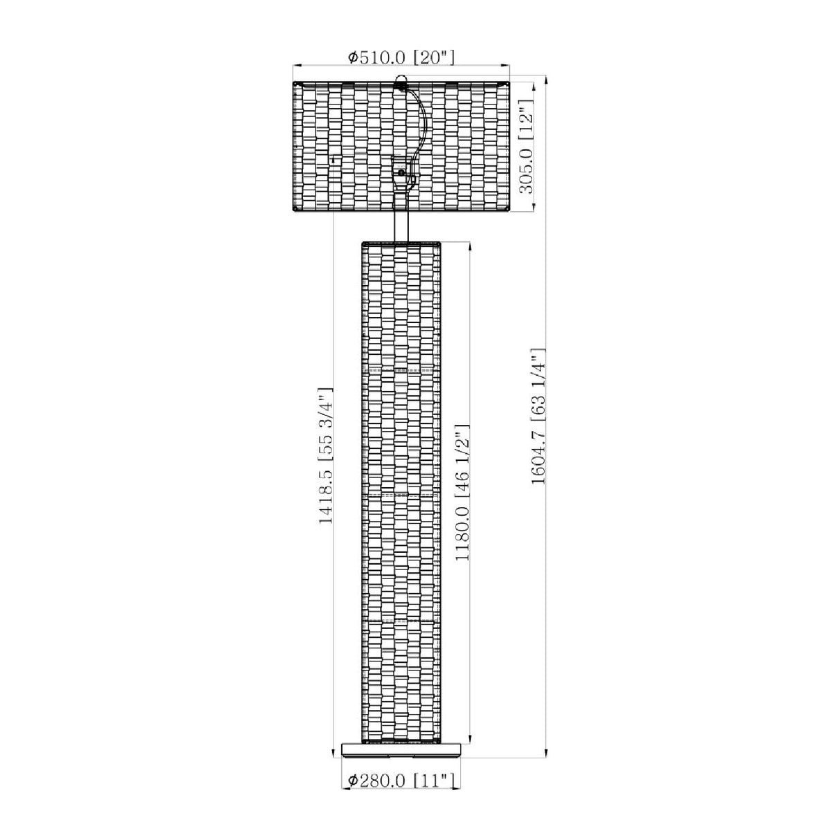   Modern European furniture - Woven Rattan Accent Floor Lamp - www.oroa.com | Oroa.com