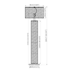   Modern European furniture - Woven Rattan Accent Floor Lamp - www.oroa.com | Oroa.com