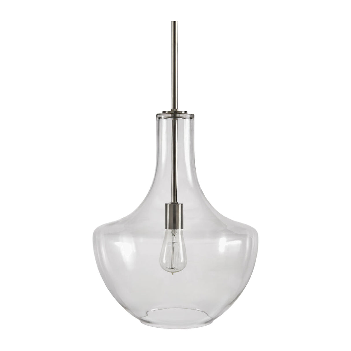   Modern European furniture - Clear Glass Silver Pendant Light - www.oroa.com | Oroa.com