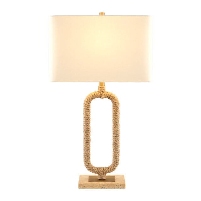 Modern European furniture - Natural Hemp Wrapped Table Lamp - www.oroa.com