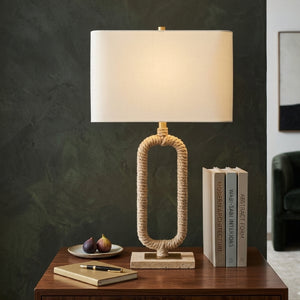   Modern European furniture - Natural Hemp Wrapped Table Lamp - www.oroa.com | Oroa.com