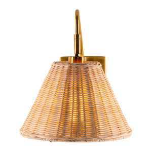   Modern European furniture - Natural Rattan Wall Lamp - www.oroa.com | Oroa.com