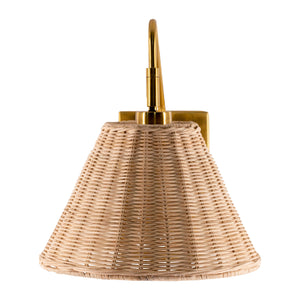   Modern European furniture - Natural Rattan Wall Lamp - www.oroa.com | Oroa.com