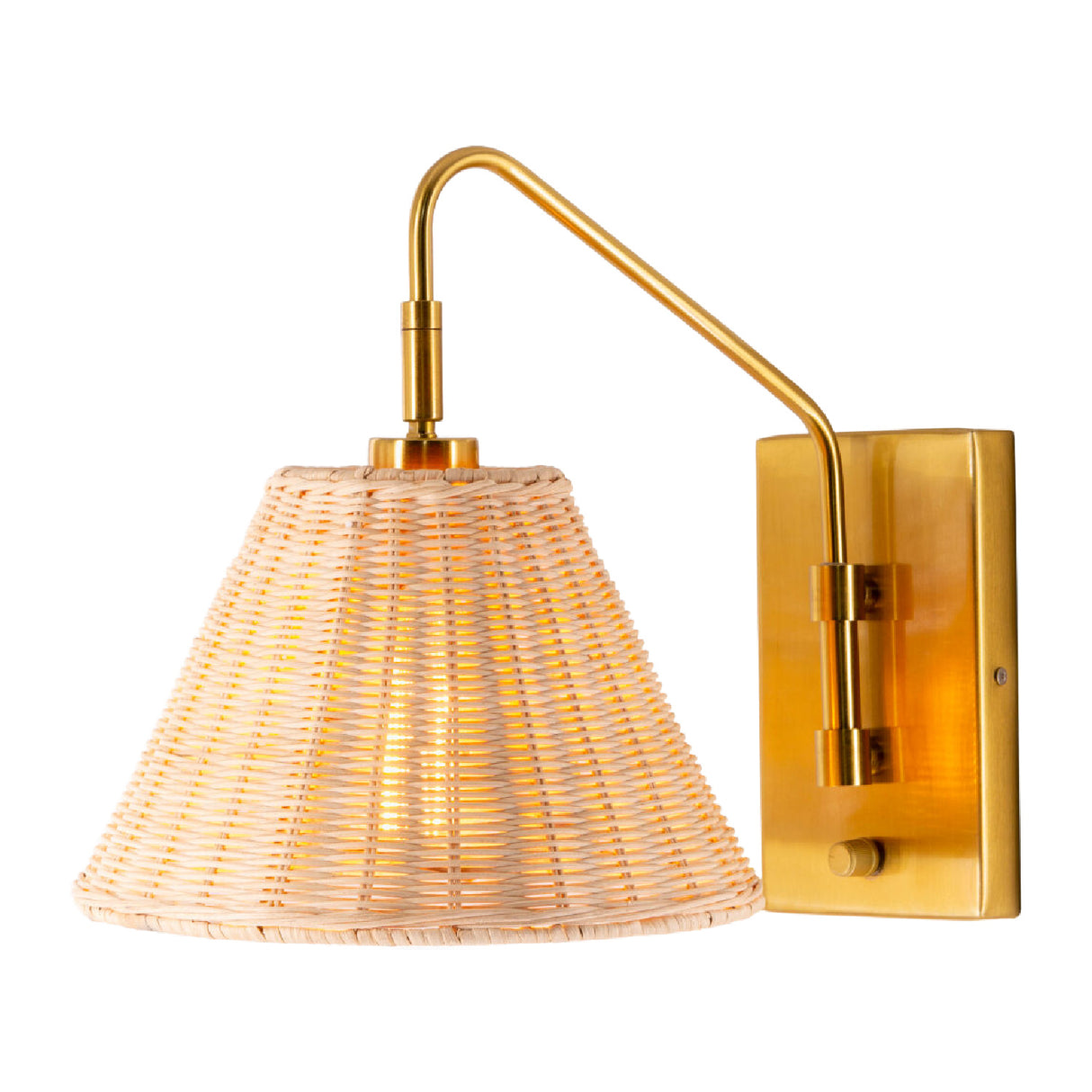   Modern European furniture - Natural Rattan Wall Lamp - www.oroa.com | Oroa.com