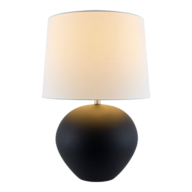 Modern European furniture - Glazed Ceramic Linen Table Lamp - www.oroa.com