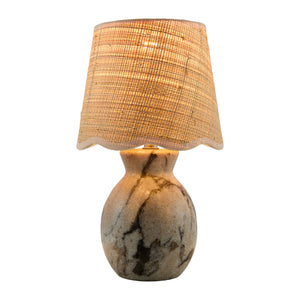   Modern European furniture - Natural Brown Marble Table Lamp - www.oroa.com | Oroa.com