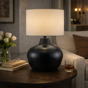   Modern European furniture - Black Iron Accent Table Lamp - www.oroa.com | Oroa.com