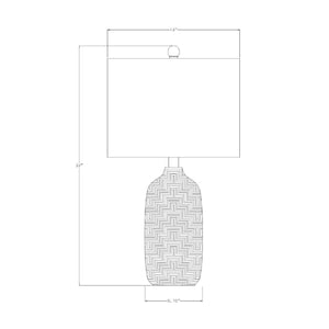   Modern European furniture - Glazed White Ceramic Table Lamp - www.oroa.com | Oroa.com