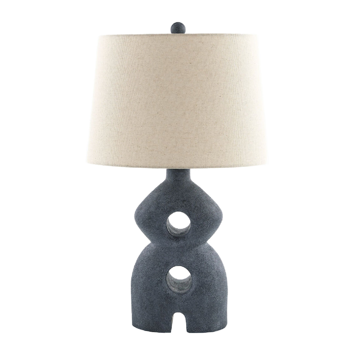   Modern European furniture - Black Sculptured Base Table Lamp - www.oroa.com | Oroa.com