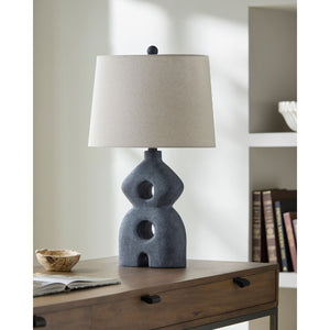   Modern European furniture - Black Sculptured Base Table Lamp - www.oroa.com | Oroa.com