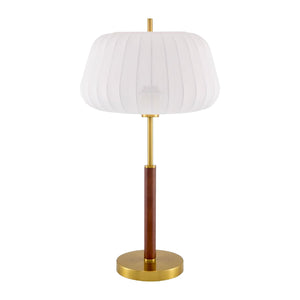   Modern European furniture - White Cotton Accent Table Lamp - www.oroa.com | Oroa.com