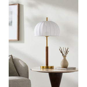   Modern European furniture - White Cotton Accent Table Lamp - www.oroa.com | Oroa.com