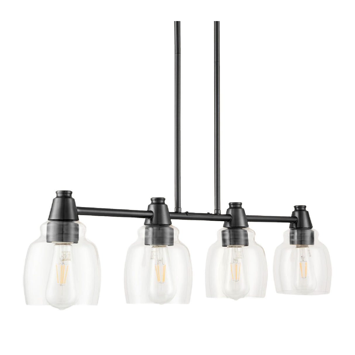   Modern European furniture - 4-Light Glass Linear Chandelier - www.oroa.com | Oroa.com