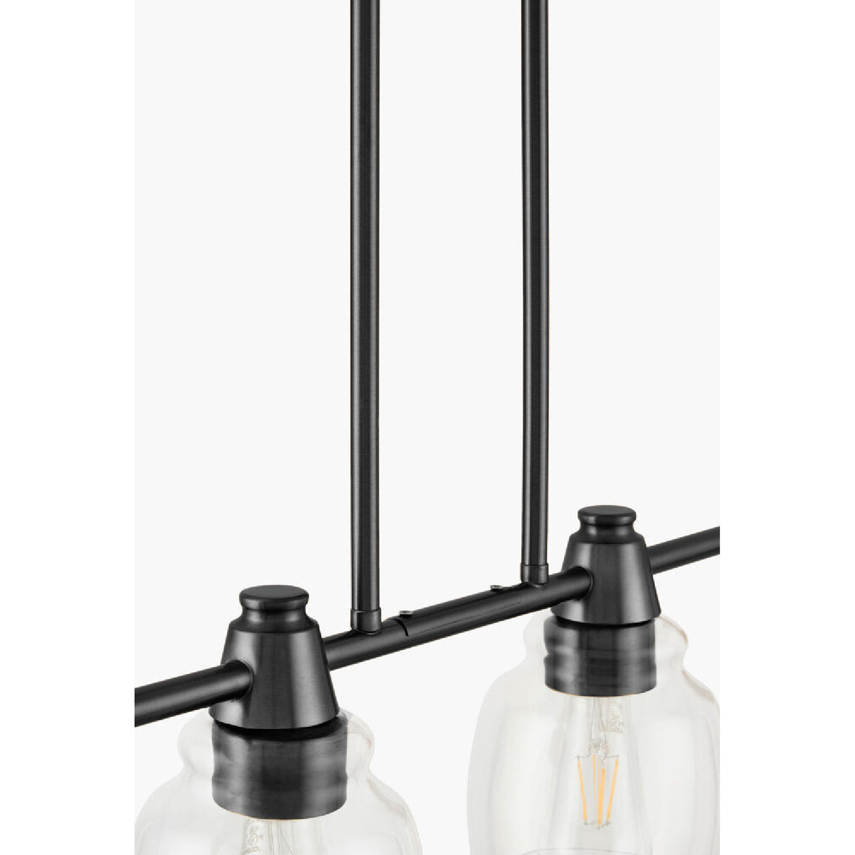   Modern European furniture - 4-Light Glass Linear Chandelier - www.oroa.com | Oroa.com