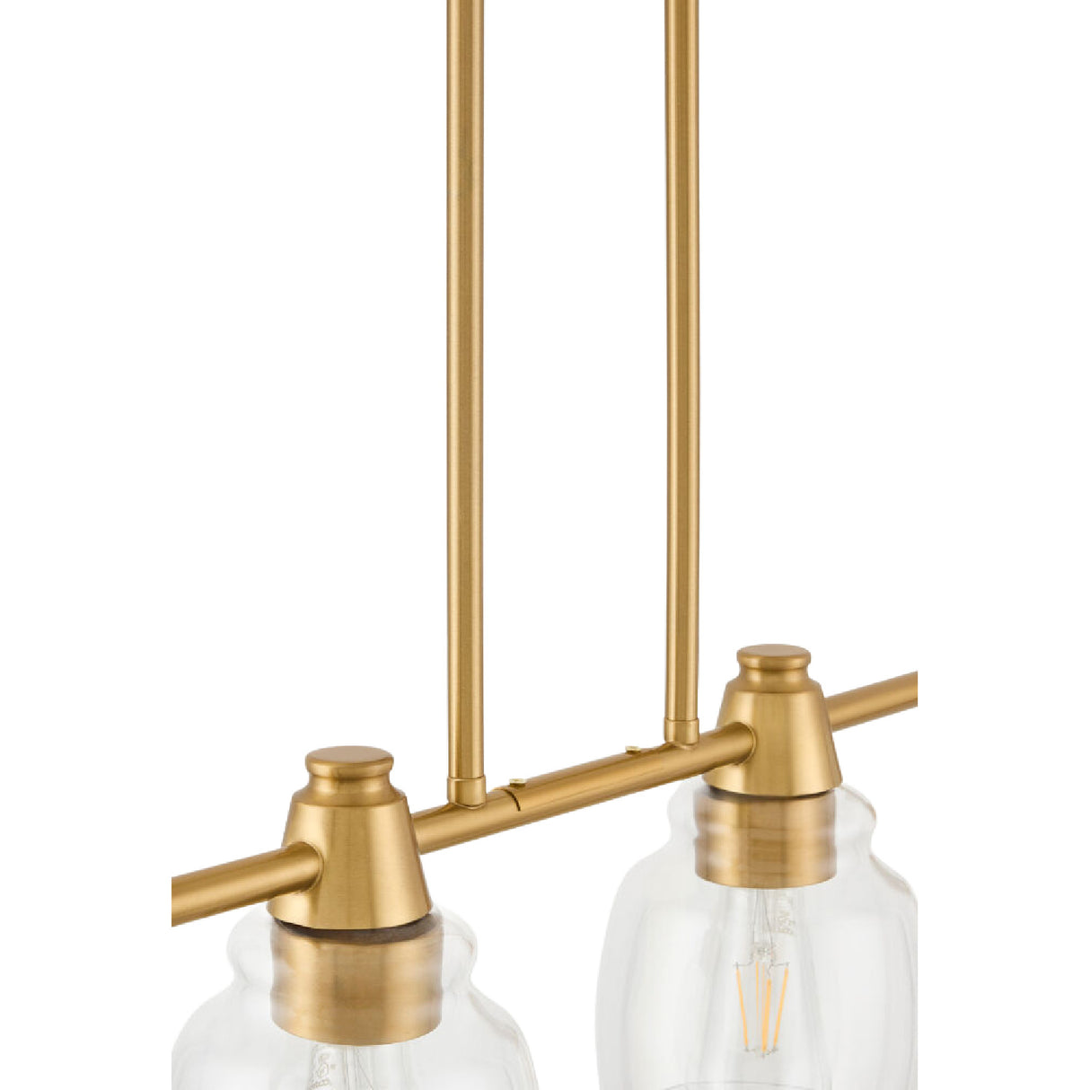   Modern European furniture - 4-Light Glass Linear Chandelier - www.oroa.com | Oroa.com