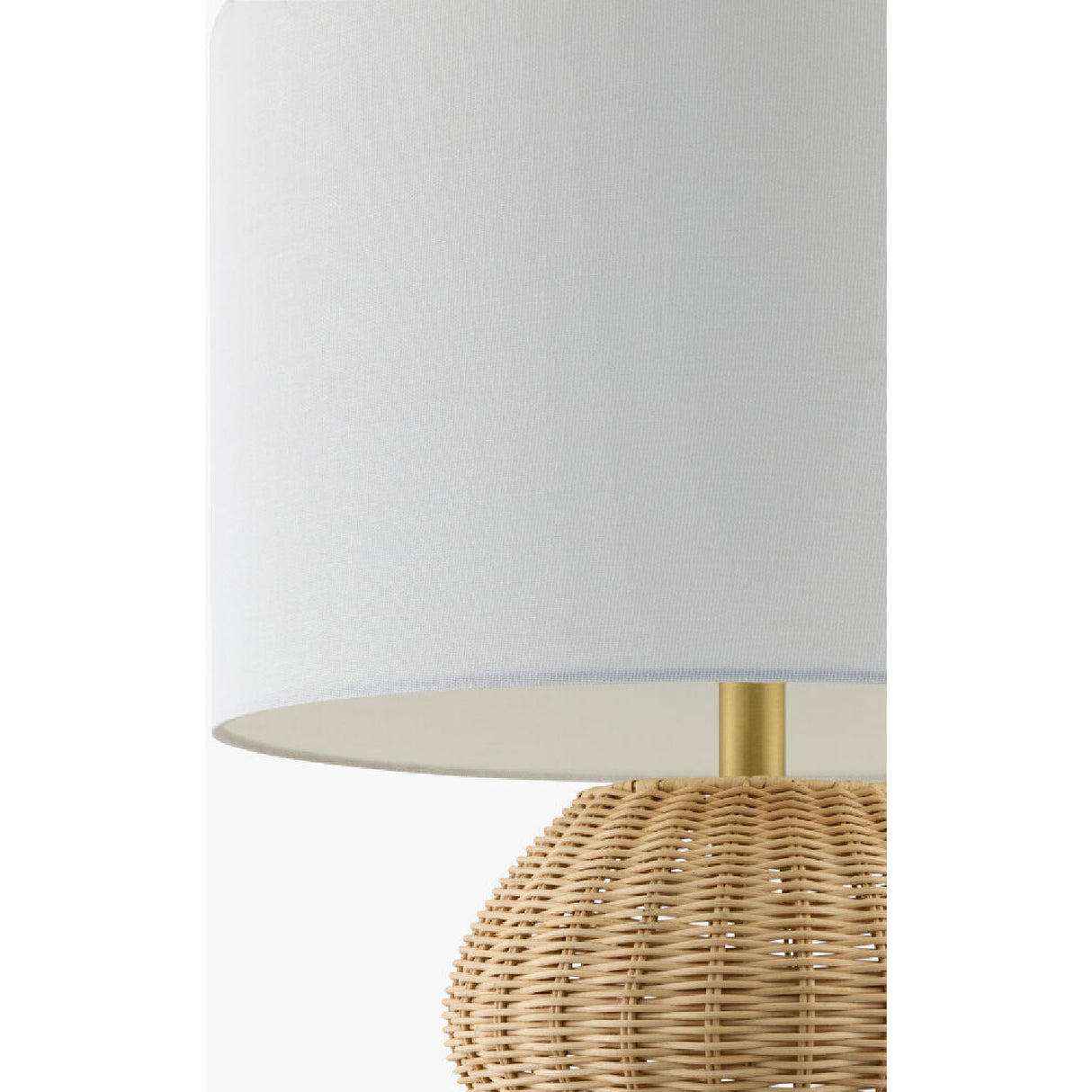   Modern European furniture - Wavy Rattan Base Table Lamp - www.oroa.com | Oroa.com